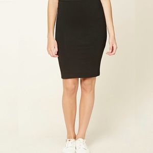 Forever 21 Stretch Knit Pencil Skirt